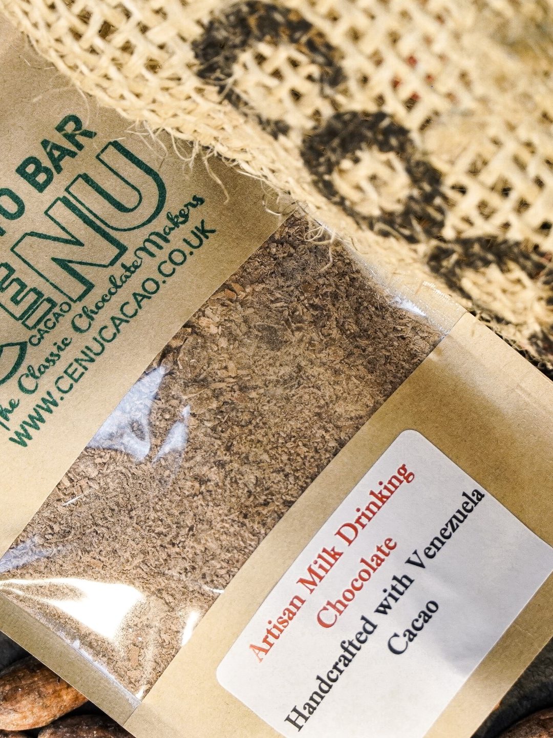 Milk Drinking Chocolate Cenu Cacao, Cane Sugar,